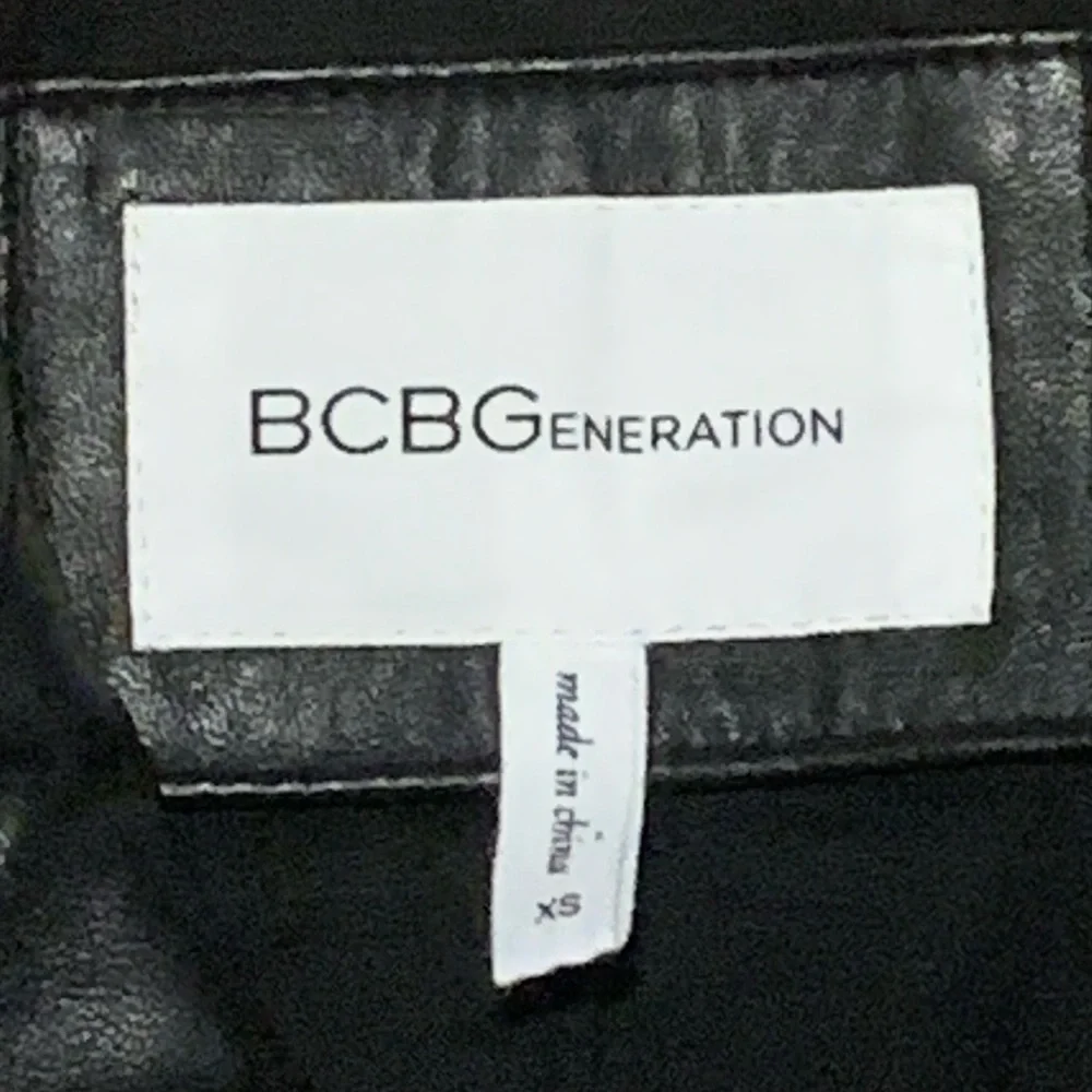 BCBGeneration Black Leather Jacket Size XS - Picture 3 of 4